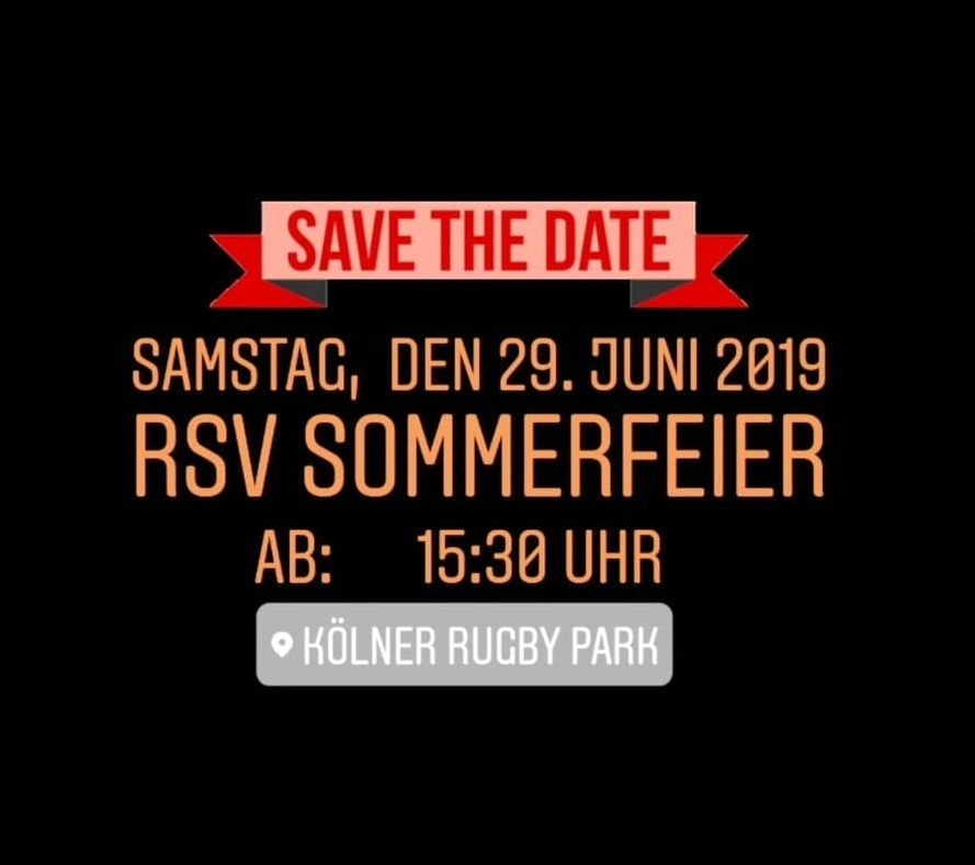 Kommenden Samstag: RSV Köln Sommerfeier