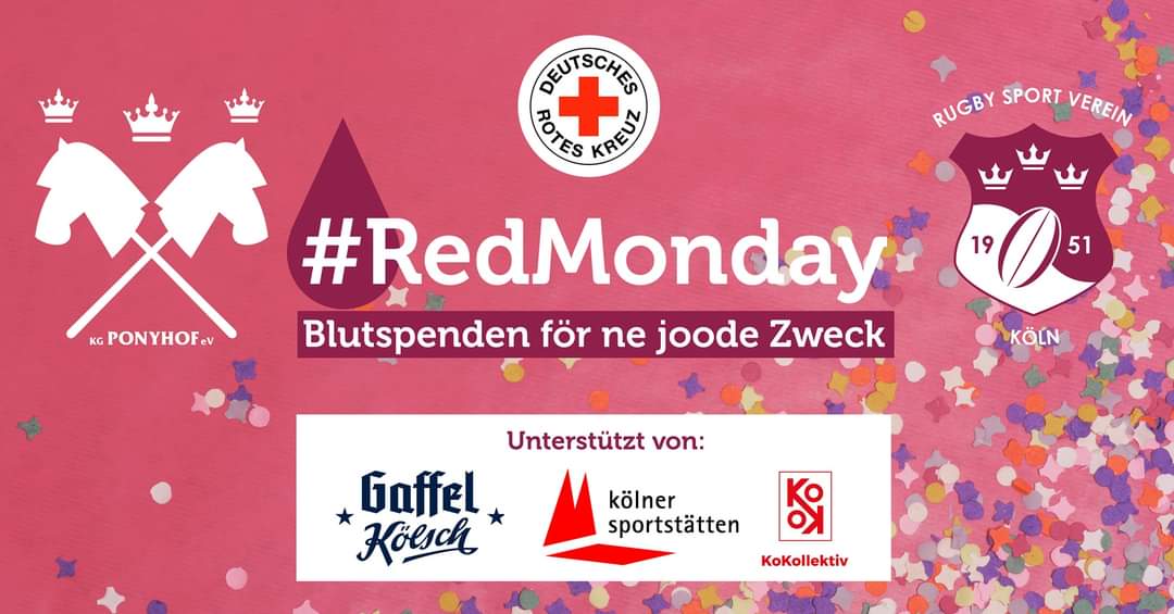 RedMonday – Erneute Blutspendeaktion an Rosenmontag